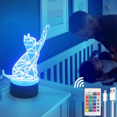 Κίνα LED night lamp base Christmas Halloween gift night light base DIY Acrylic RGB base Board Light for bedroom decorate προς πώληση