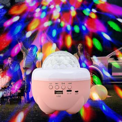 China Mini Projector Lamp USB Music Speaker With RGB Colors Changing Rechargeable LED Disco Ball Light For Home Party Holiday Decor Te koop