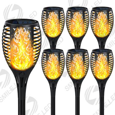China 23inch 33 Led solar flickering flame torch lights outdoor landscape decoration light solar dancing flame light garden lamp for sale