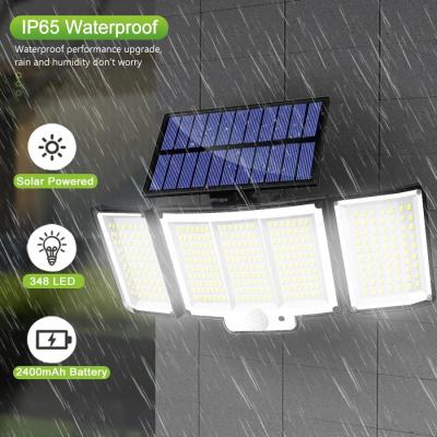 中国 348 LED Solar Light PIR Motion Sensor Outdoor Solar Lamp IP65 Waterproof Wall Light Solar Sunlight Powered Garden street light 販売のため