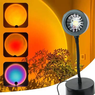 China High Quality Cheap Price Aluminum Alloy Sunset Projector Lamp LED Sunset Projection Light Halo Lamp sunset 16 couleurs lamo en venta