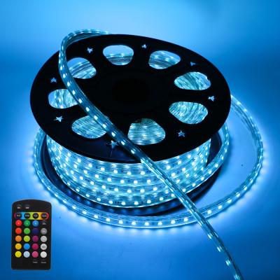 Китай 220V High voltage LED Strip Light RGB SMD 5050 Tape Remote control Waterproof rgbw led backlight strip продается