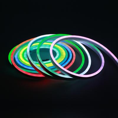 China Led side bend neon flex white waterproof dream color RGB pixel Flat Horizontal 6*12mm 12V 24V flex rope lights for sale