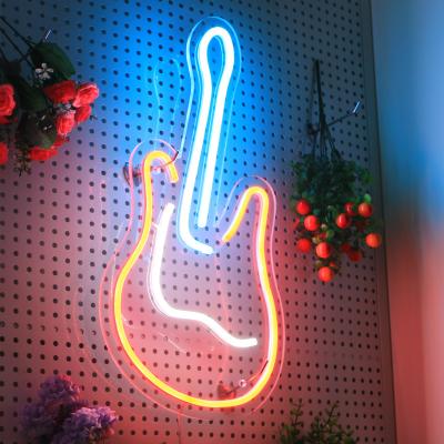 China Custom LED Music Guitar Neon Light Neon sign for Music Club and Party Te koop