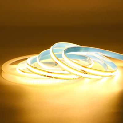 China 24V 308LEDs/M strip lamp 10MM Warm White 6000K Flexible COB LED Strip Light for sale