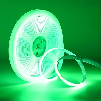 China Customized 12V Green led Light IP67 IP20 COB LED Strip Lamp for Living Room Te koop