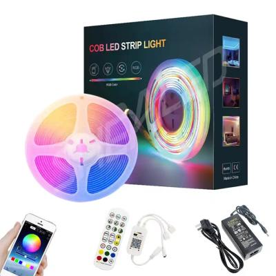 Κίνα 24V Dream Full Color RGBW COB Strip wholesale 720LEDs/m Waterproof Decoration Smart RGB COB LED Strips lamp προς πώληση