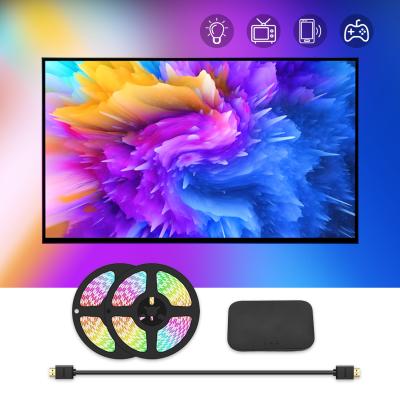 China New HDMI Sync Screen Lighting Kit For TV Box Smart Ambient PC Backlights WiFi RGB LED Strip Lights Dream Color tv led strip à venda