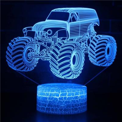 China 3A Battery Small Plug In Battery Operated Acrylic bts Table Lamp 3d Led Night Touch Light For Kids Home Te koop