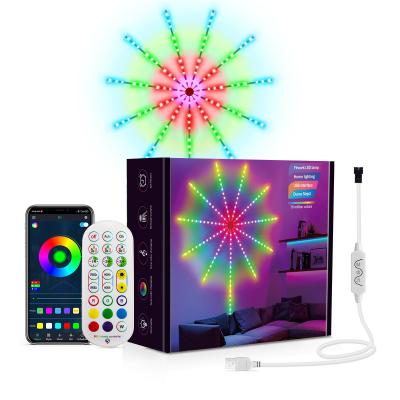 Chine DIY APP music remote firework dream color DC5V 60 leds meter remote Music control rgb pixel fireworks led light christmas à vendre