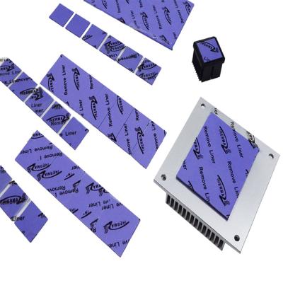 China 2022 China factory violet 2.95 g/cc thermal conductive pad TIF5120US -40 to 160℃ conductivity 2.6W for display card for sale