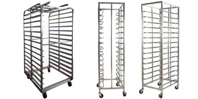 China SSAP Aluminum Baking Rack Trolley 60x40cm Tray For Bread Baking for sale