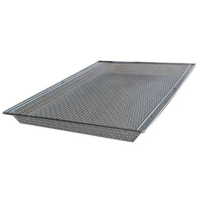 China Crimped Stainless Steel Mesh Tray , 600x400 Non Stick Mesh Wire Tray for sale