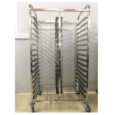 China Aluminum Alloy Bakers Trolley With Trays 15 Layers Bakery Cooling Rack for sale