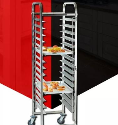 China Customized Size Bakery Tray Trolley , Aluminum Bakery Cooling Rack Trolley for sale