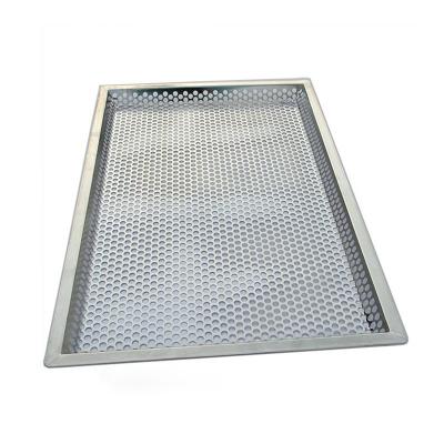 China Stainless Steel Baking Tray Perforated Non Stick Coating Surface for sale