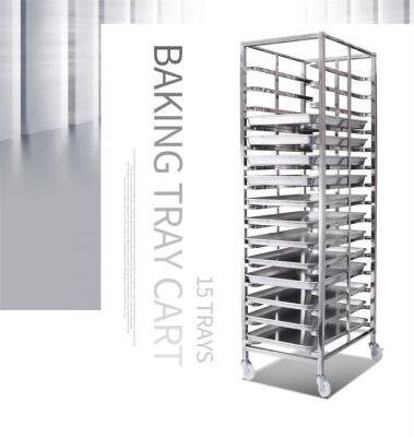 China aluminum alloy Bakery Racking Trolley With Trays Rod support for sale