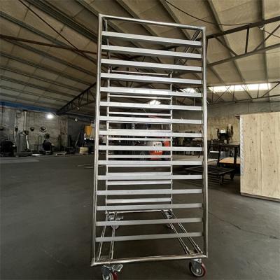 China Chromate Plating Bakers Trolley With Trays Titanium Stainless Steel Material for sale