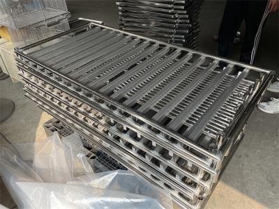 China Self Supporting Drying Rack Trolley Stainless Steel Tray Rack Trolley for sale