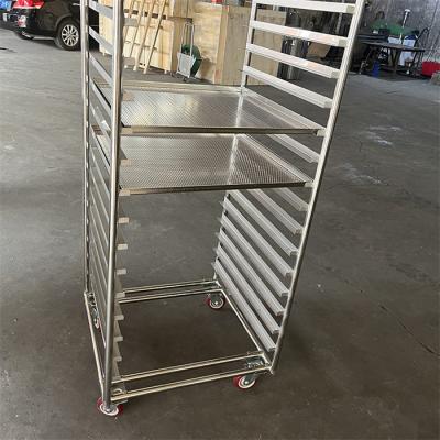 China Stainless Steel Drying Rack Trolley Bakery Tray Trolley Hygienic Design for sale