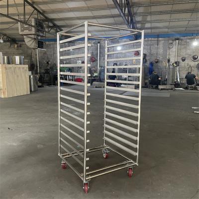 China Self Supporting Drying Rack Trolley Stainless Steel Storage Rack Trolley for sale