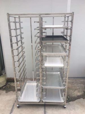 China Aluminum Alloy Bakers Trolley With Trays 1.5mm Plate Thickness for sale