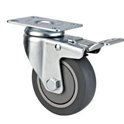 China 04-Medium duty caster Plate Locking TPR caster wheel for sale