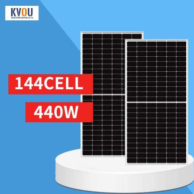 China Commercial 440W Monocrystalline Solar Panel Double Glass PV Module for sale