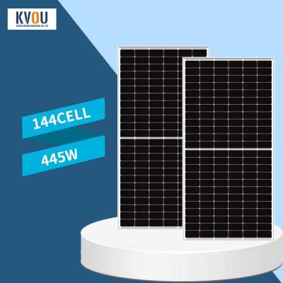 China El panel solar de la célula doble del vidrio 445W 144 del panel solar del OEM flexible en venta
