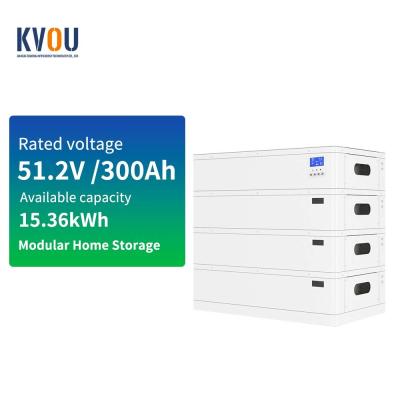 China 15kWh Lithium House Battery Pack 300Ah 51.2V LiFePO4 Battery Pack Stackable for sale