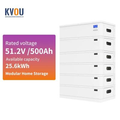 China 25kWh Lithium Battery Pack High Capacity 51.2V 500Ah Home Battery System for sale