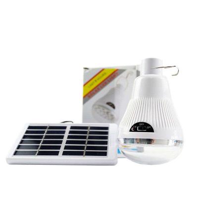 China Factory Price 1000mAh 6v Solar Lamp Rechargeable Led Light Bulb With Solar Panel for sale