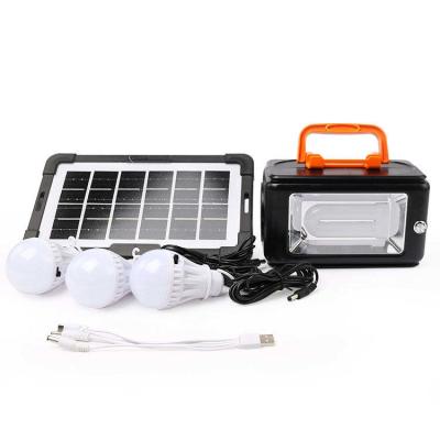 China Small Solar Lighting System Kit With 3 Bulbs, Outdoor Camping Lights for sale