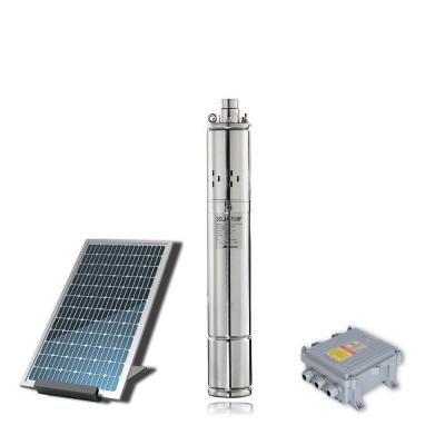 China 3inch Helical Rotor Solar Power Submersible Pumps Deep Well Vertical Screw Pump for sale