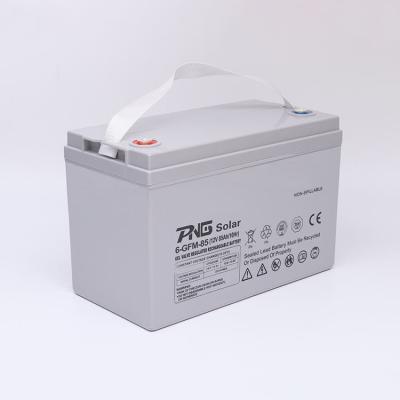China Bateria de gel OEM 12V 24V 75Ah bateria de chumbo-ácido para sistema solar à venda