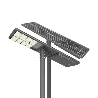 China 80w 336pcs 8pcs LED Solar Street Light With 100000 Hours Lifetime 140*70deg for sale
