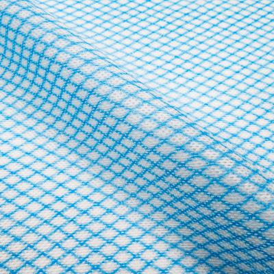 China Poliéster viscoso Diamond Spunlace Nonwoven Fabrics 40gsm à venda