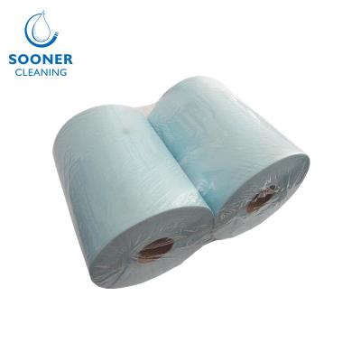 China Woodpulp PET Industrial Cleaning Wipes High Strength for sale