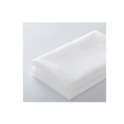 China White Small Dot Embossed Disposable Gym Towel 80gsm for sale