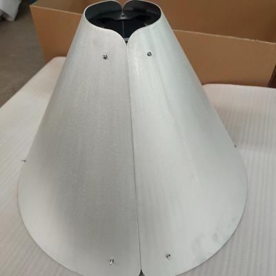 China Bending Street Lamp Shell Powder Coating Sheet Metal Enclosure Fabrication Stainless Steel Light Housing for sale