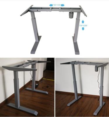 China Acero al carbono y madera de chapa de metal piezas de flexión ajustable convertidor de mesa de mesa de pie en venta