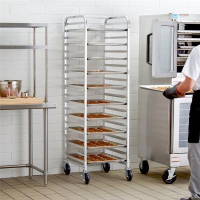 China RK Bakeware China Foodservice NSF Custom 800 600 Revent Oven Rack Stainless Steel Baking Tray Trolley for sale