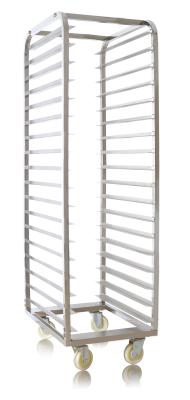 China Dustproof 18 Shelves 460x610x1780mm Stainless Steel Trolly for sale