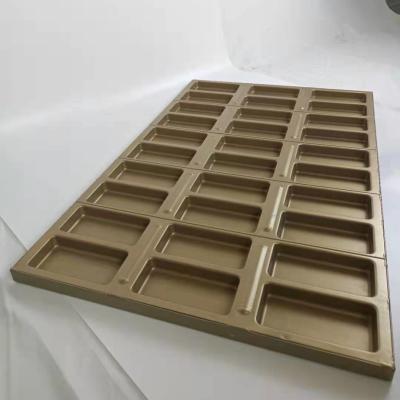 China PTFE 0.8mm 920x600x33.5mm Industrial Baking Pan  Gold Cookie Sheet for sale