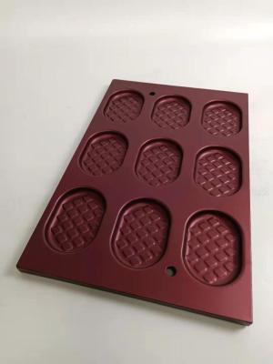 China 9 Cavity PTFE Al Steel Waffle Baking Tray Pan 0.8mm thickness for sale