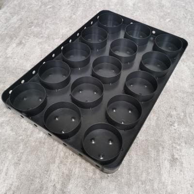 China PTFE Coating Bagel 1.2mm Aluminized Steel Baking Pans Full Welding for sale