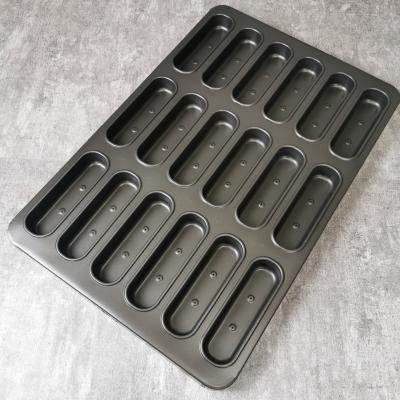 China ABR Bread 18 Cavity 1.0mm Aluminized Steel Baking Pans for sale