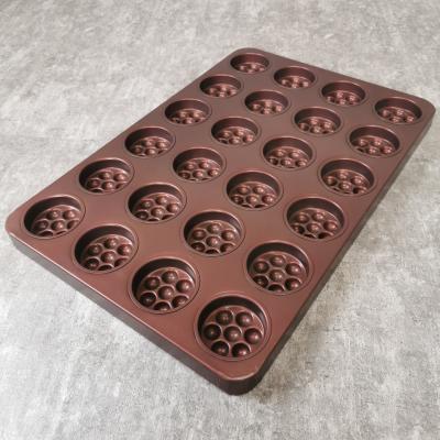 China 24 Cavity 1.0mm Puff Pastry Baking Tray With PTFE Coating for sale