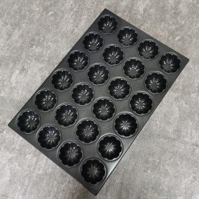 China 24 Cavity Cake Baking Tray 1.0mm Aluminium Cupcake Tray Non Stick for sale