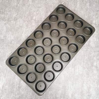 China Aluminum Steel 28 Cavities Cake Baking Tray 720*400*35 PTFE 1.0mm for sale